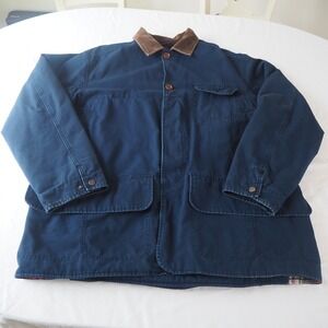 VTG‎ Polo Ralph Lauren Navy Blue Barn Chore Coat Men's XL Hunting Field Jacket